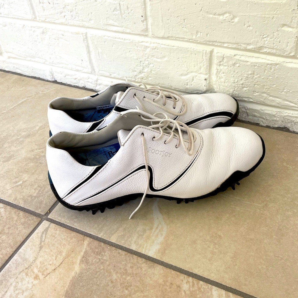 FootJoy White and Black Women's Athletic Golf Shoes